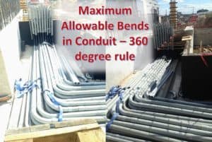 Allowable Bends in Electrical Conduit per NEC code – Construction Yeti